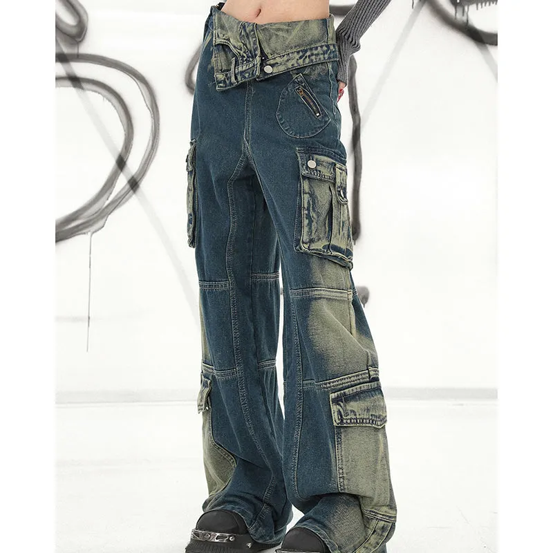 【24s Apr.】Black Wide Leg Utility Pants