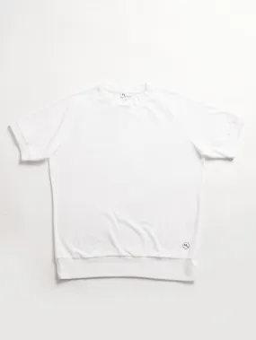AAGAMENNONE WHITE TERRY COTTON T-SHIRT