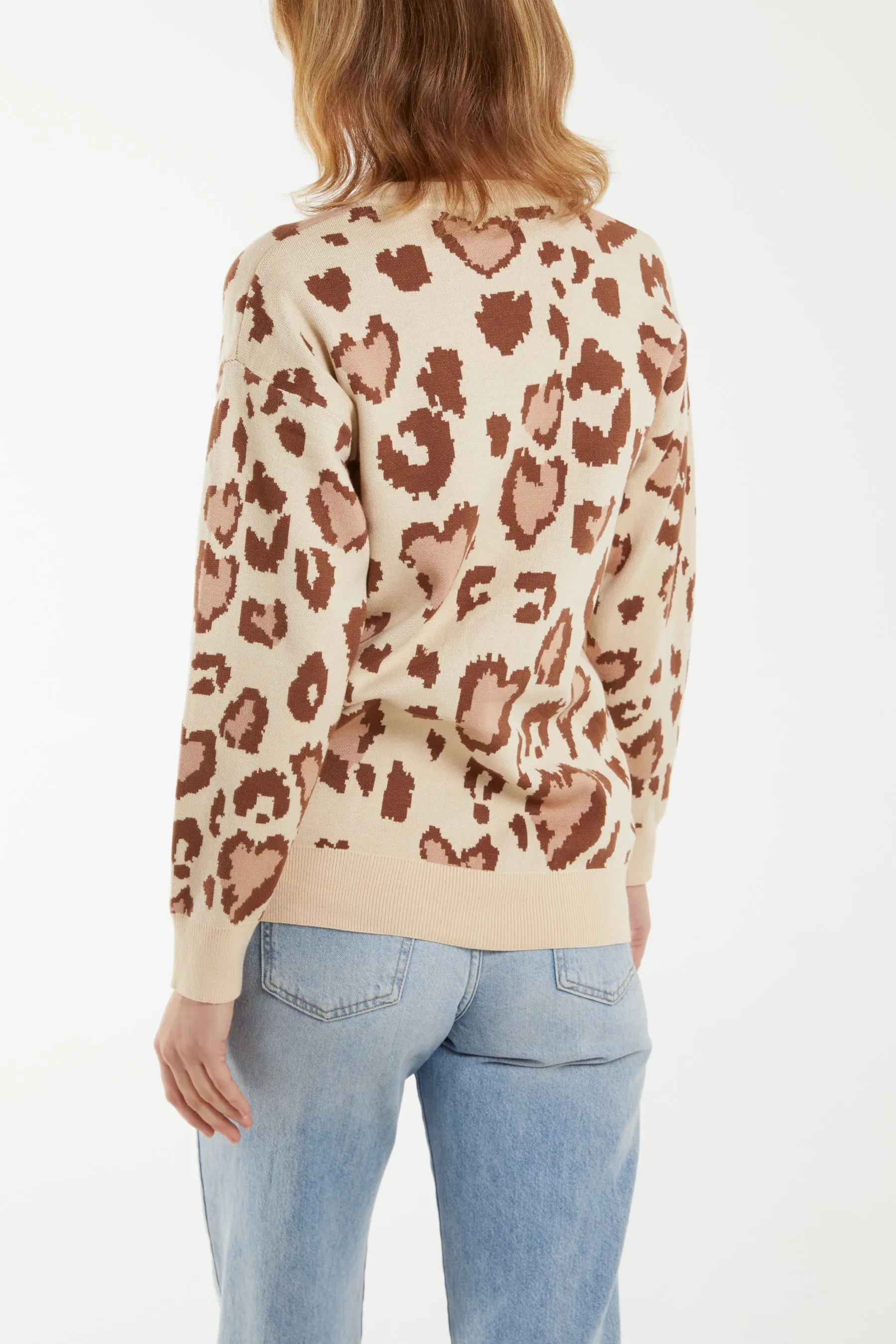 Abstract Heart Animal Jumper