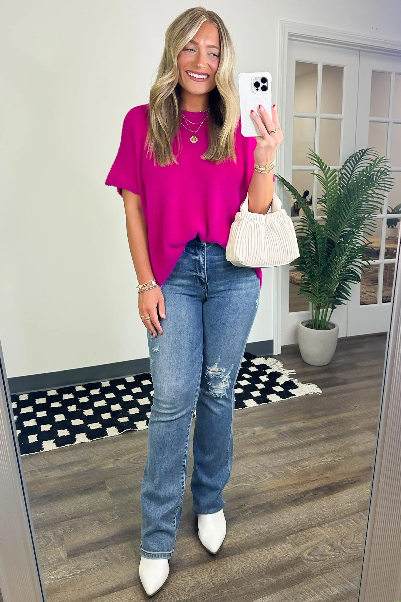 Admired Poise Mock Neck Knit Top - FINAL SALE