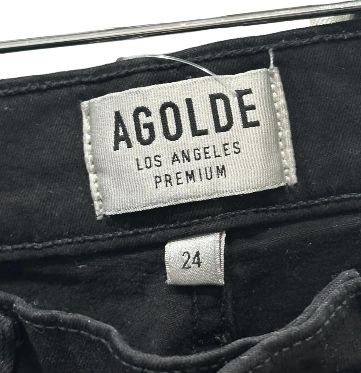 AGOLDE Black Sophie Crop Jeans Size 24