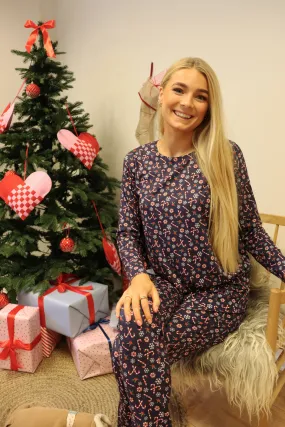 ALMA-PANTS - CANDYCANE NAVY
