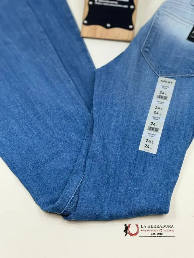 ARIAT WOMENS JEAN OMBRÉ HIGH RISE FLARE
