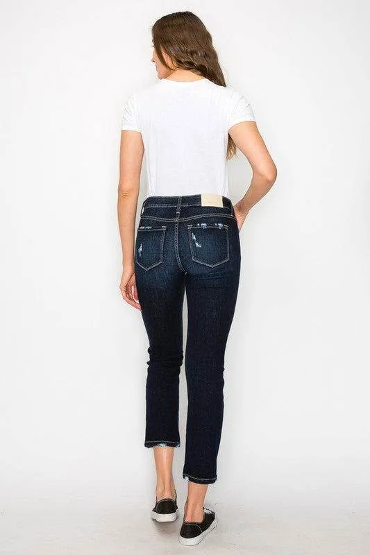Artemis Vintage High Rise Skinny Straight Jeans