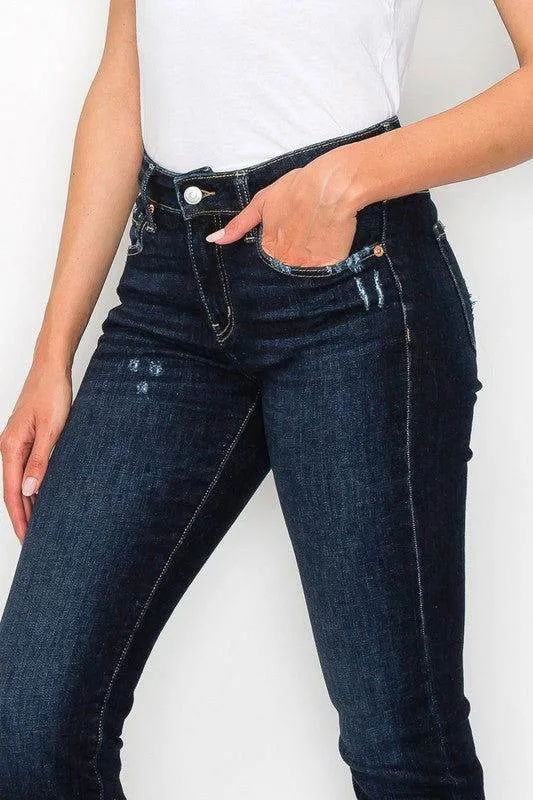 Artemis Vintage High Rise Skinny Straight Jeans