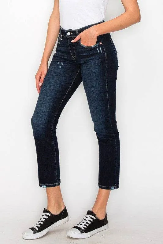 Artemis Vintage High Rise Skinny Straight Jeans