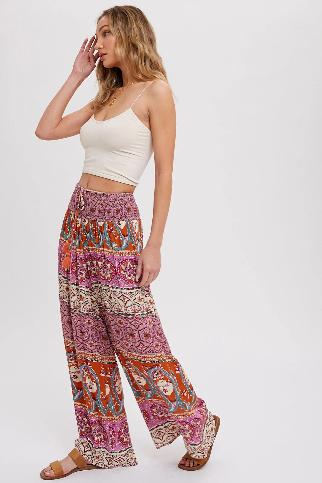 Boho Wide Leg Pants * on sale