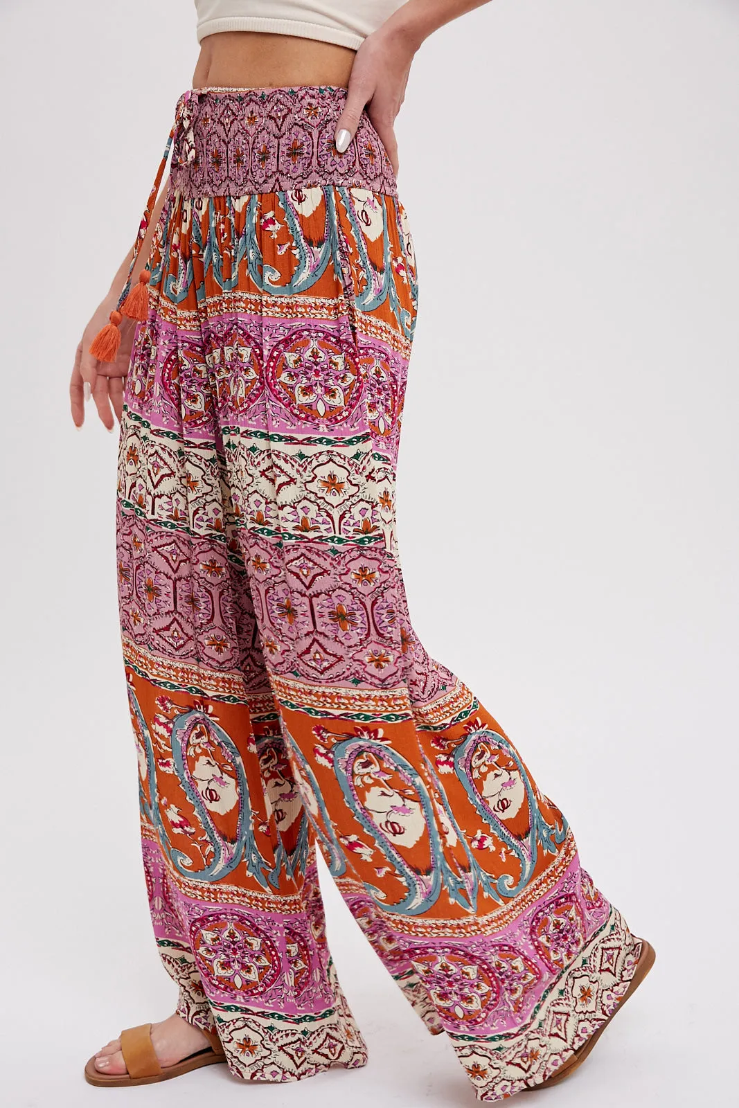 Boho Wide Leg Pants * on sale