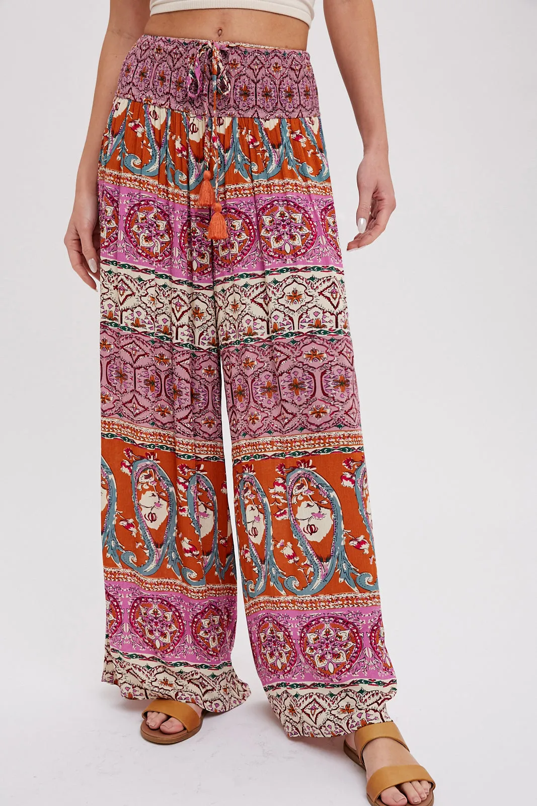 Boho Wide Leg Pants * on sale