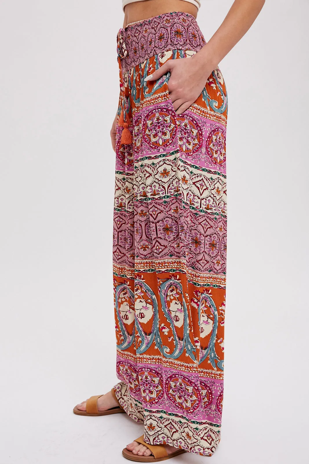 Boho Wide Leg Pants * on sale