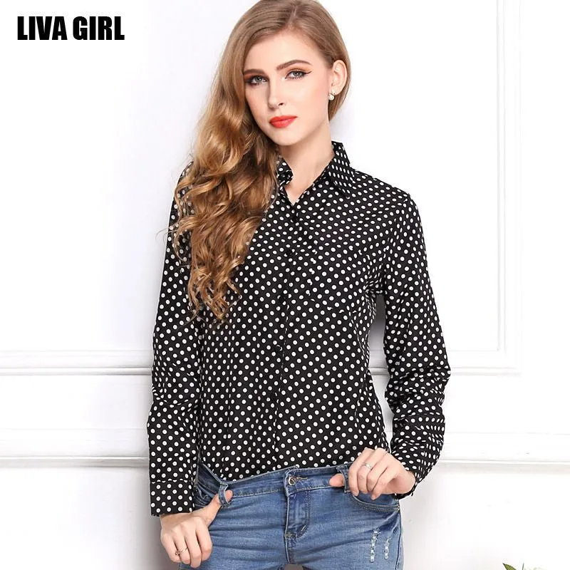 Casual Long Sleeve Blouse Shirt Women Tops 10 Colors Printed Chiffon Blusas Office Ladies Style Fashion Shirt Tops