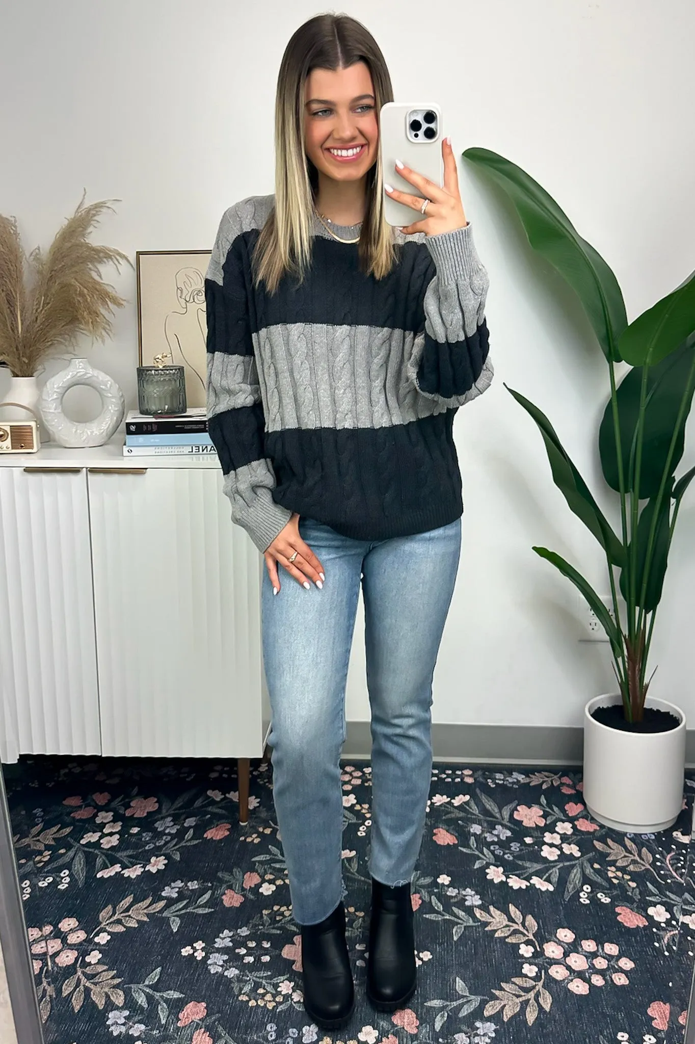 Chameli Color Block Striped Sweater - FINAL SALE