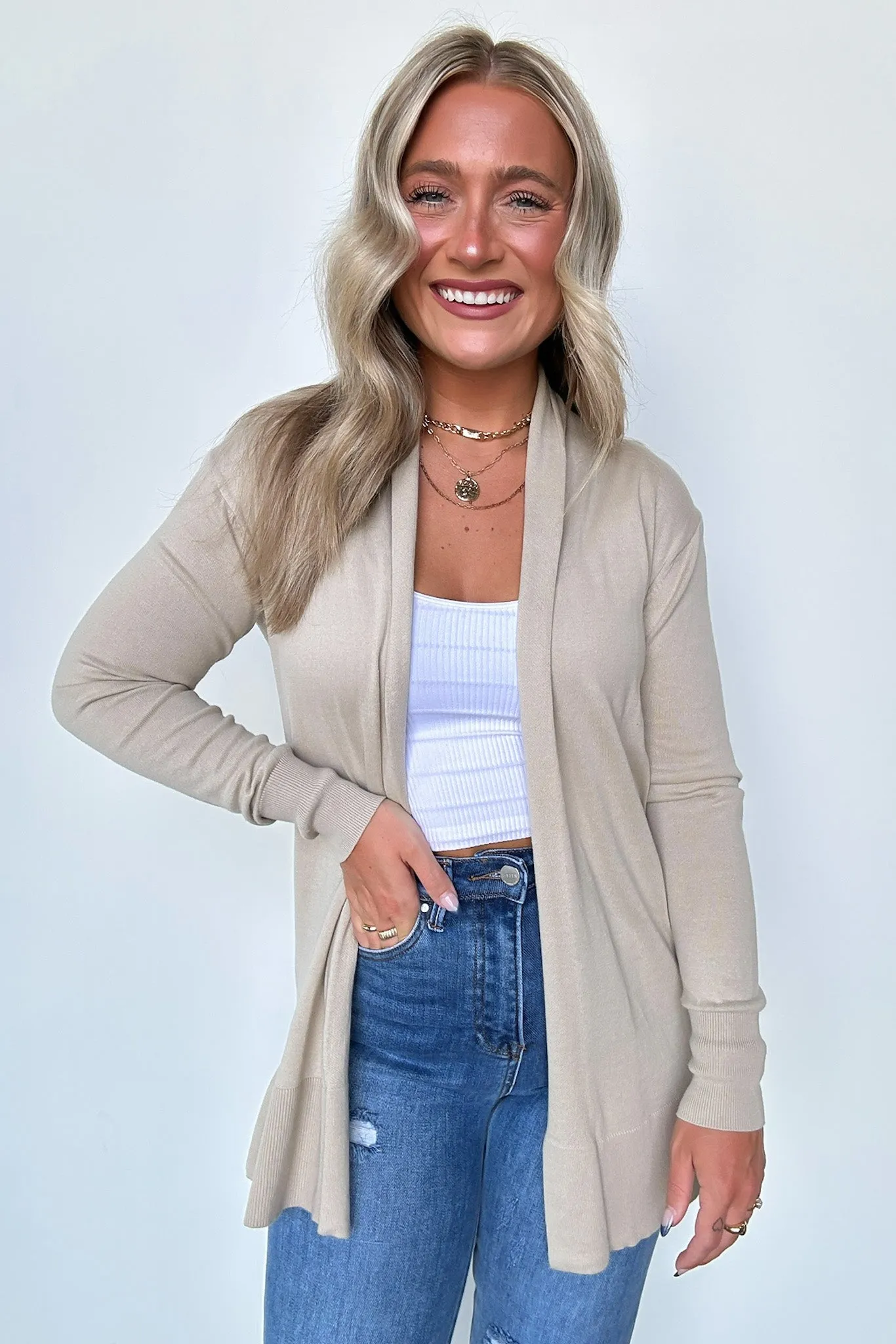 Chicest State Open Front Cardigan - FINAL SALE