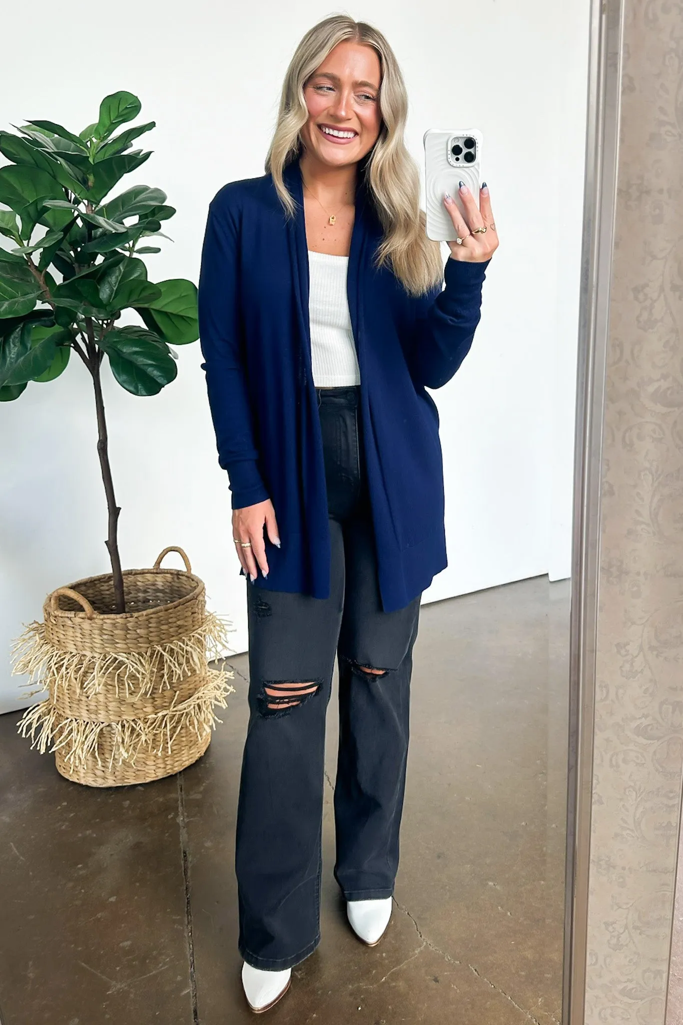 Chicest State Open Front Cardigan - FINAL SALE
