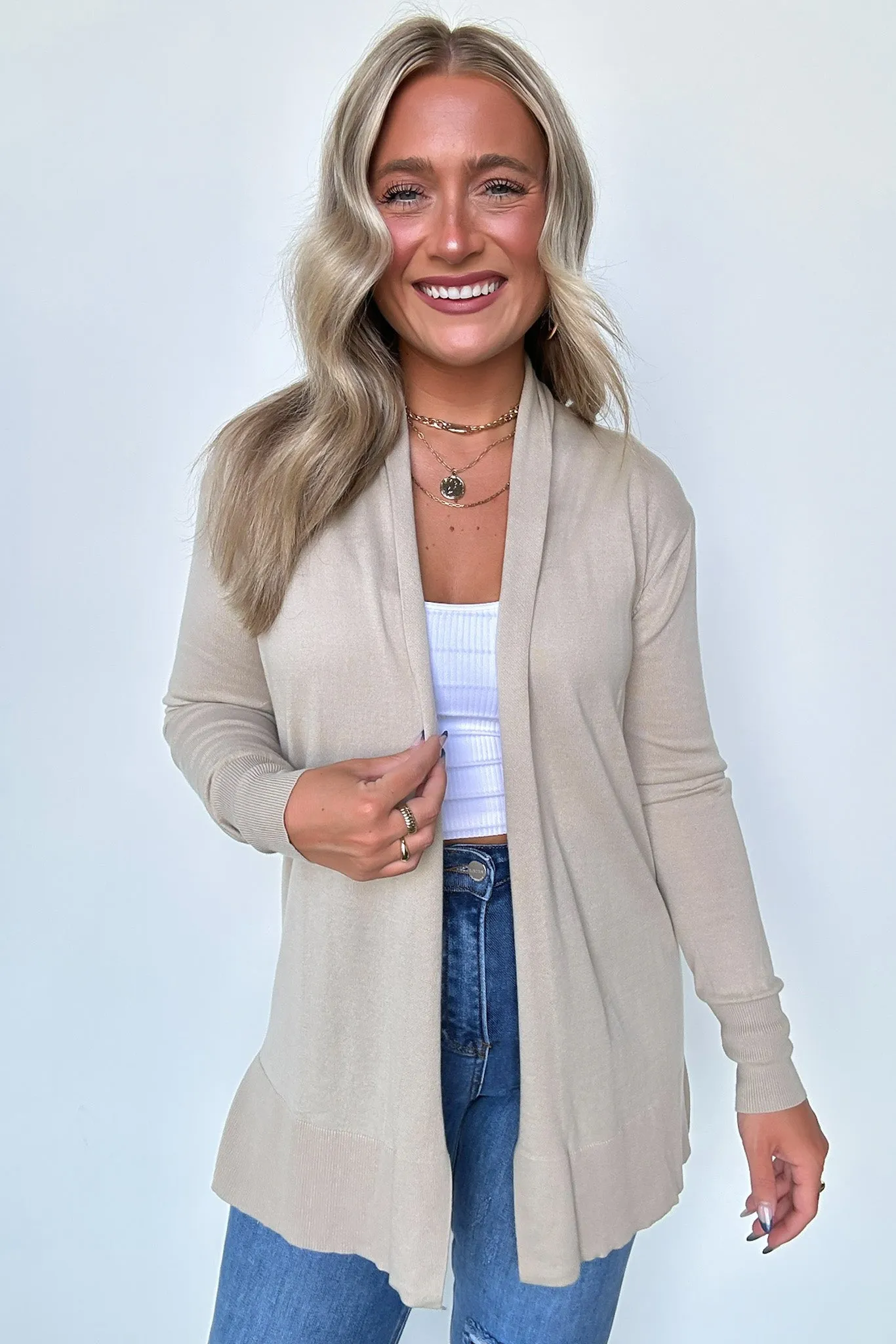 Chicest State Open Front Cardigan - FINAL SALE