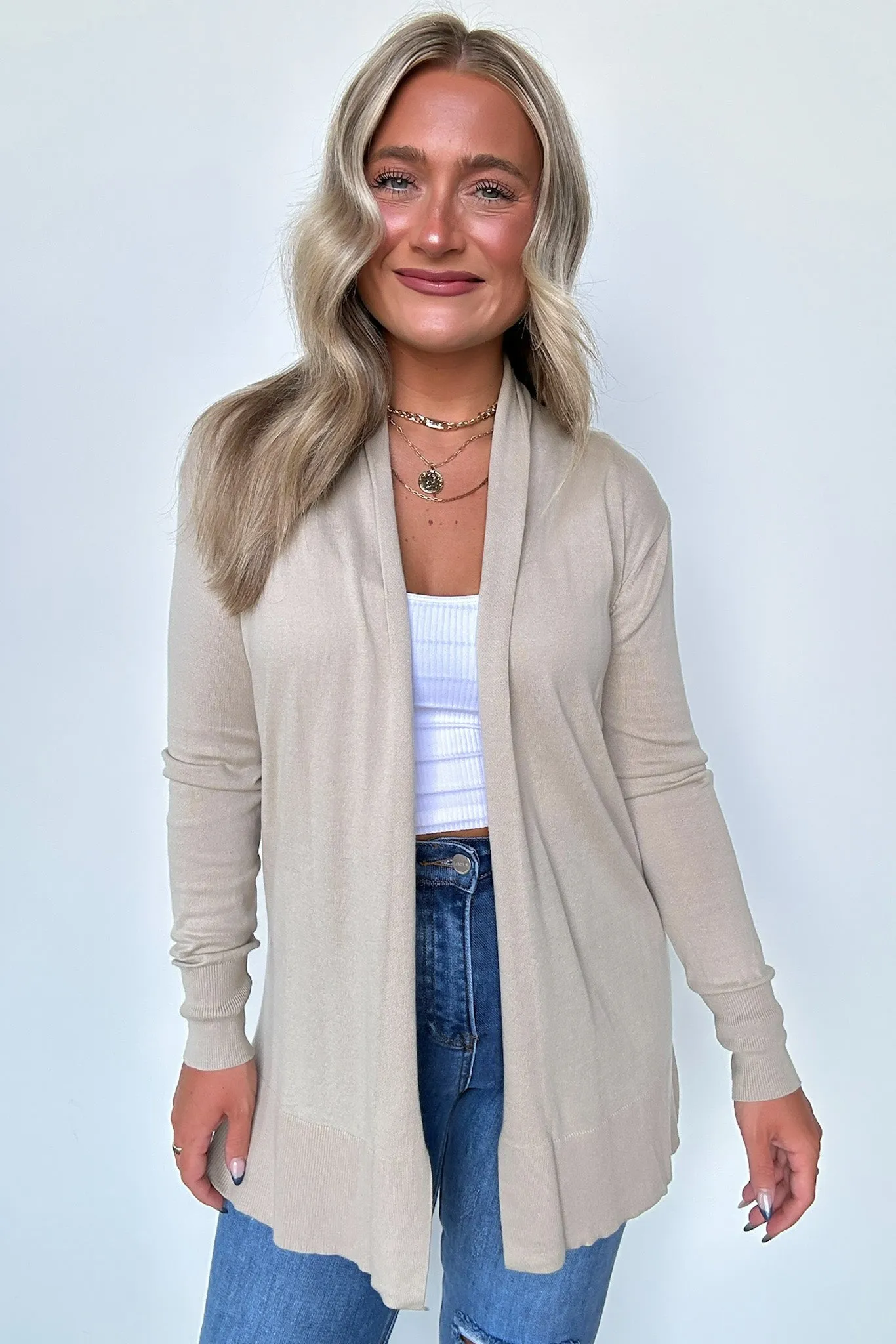 Chicest State Open Front Cardigan - FINAL SALE