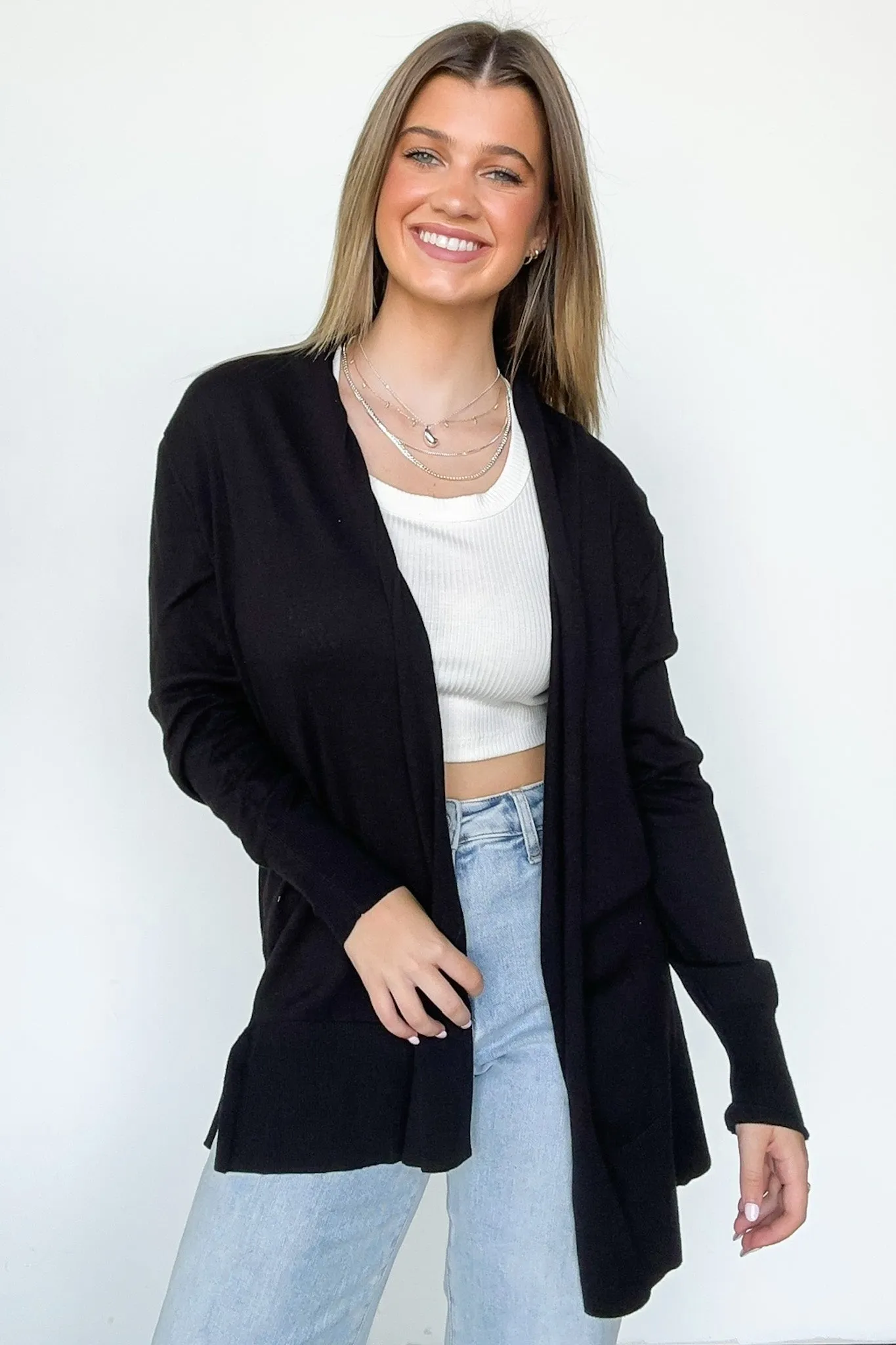Chicest State Open Front Cardigan - FINAL SALE