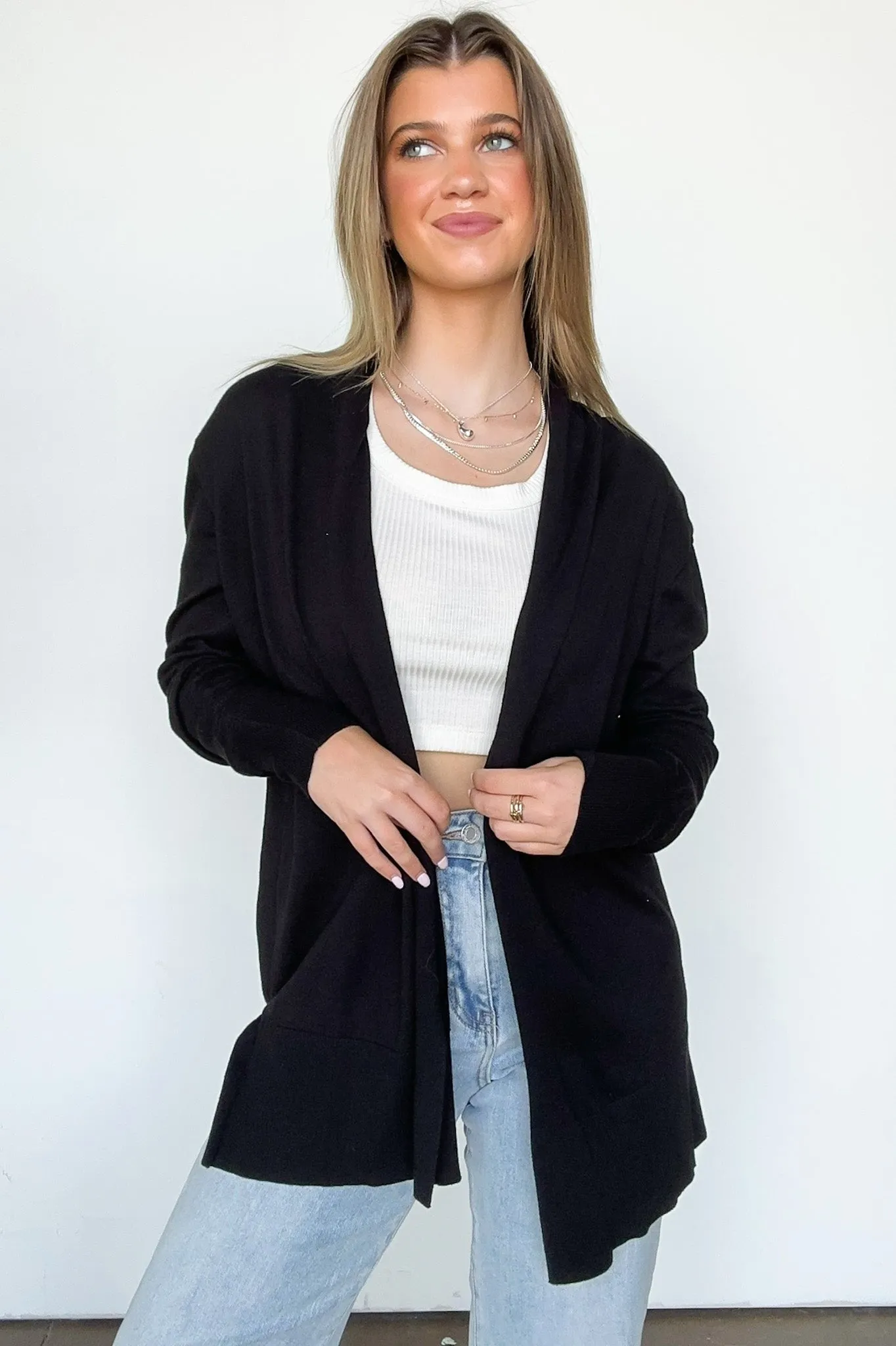 Chicest State Open Front Cardigan - FINAL SALE