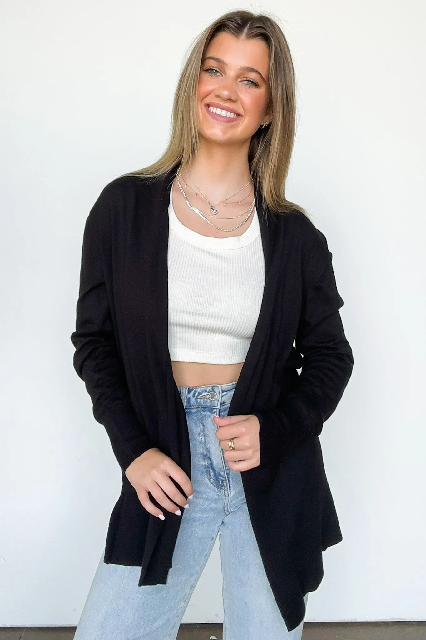 Chicest State Open Front Cardigan - FINAL SALE