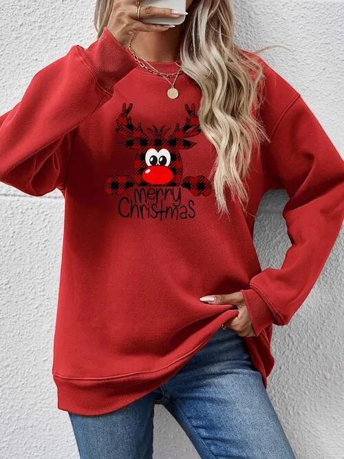 Christmas Cheer Festive Graphic Sweatshirt