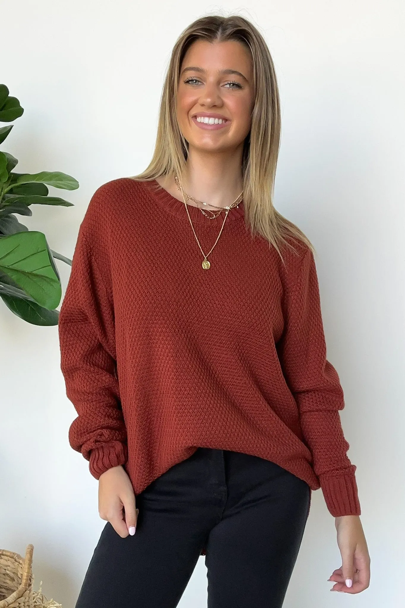 Cozy Comfort Round Neck Sweater