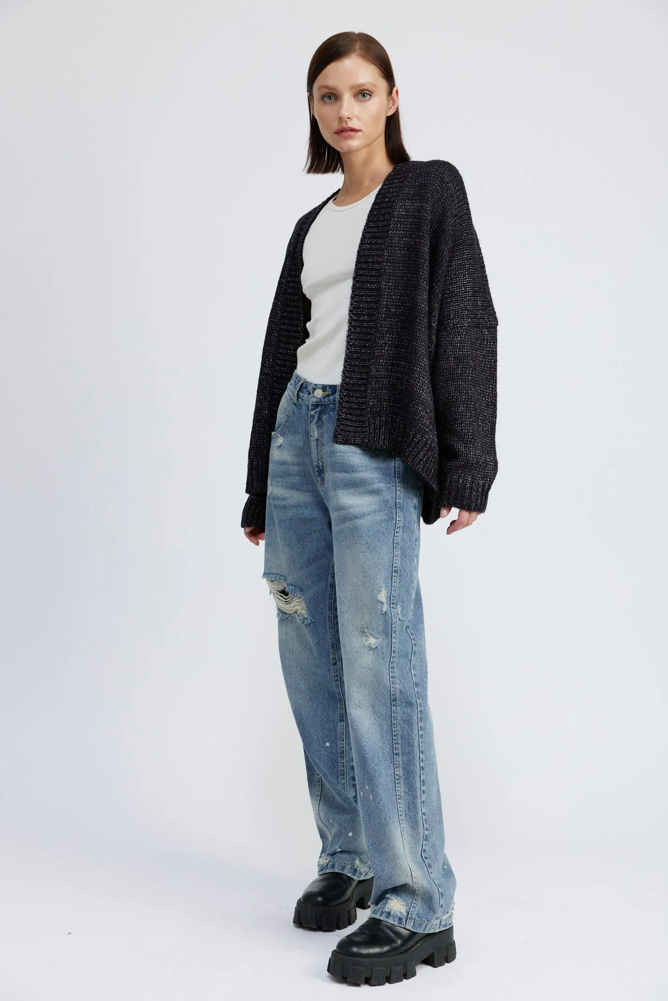 Cozy Oversized Knit Cardigan