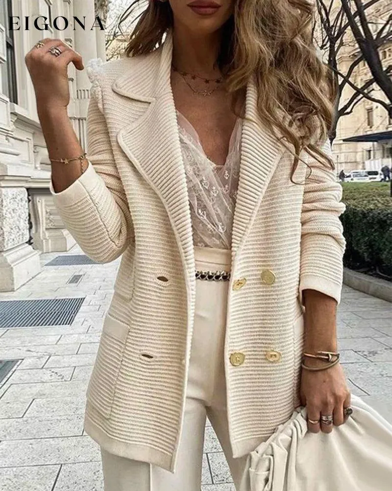 Elegant Solid Color Coat