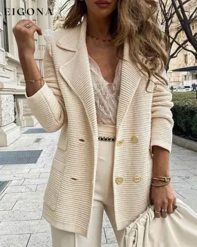 Elegant Solid Color Coat