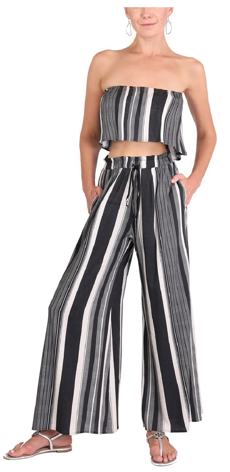 Emily Pants - South Beach Stripe