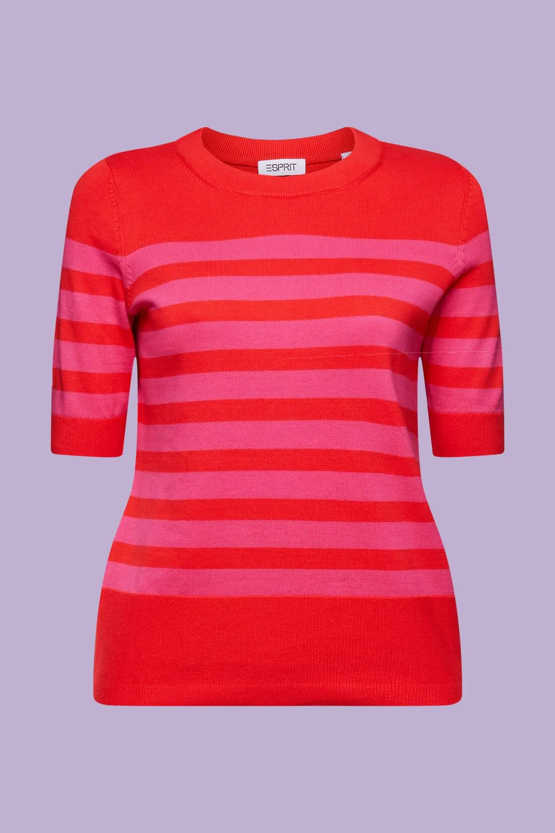 ESPRIT Striped Crew Neck Cotton Sweater