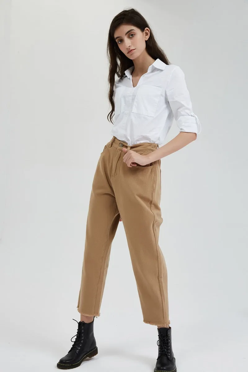 FashionSierra - Women's Stylish Solid Casual Pants