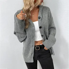 FILIPPA - Cardigan à capuche douillet pour un confort ultime