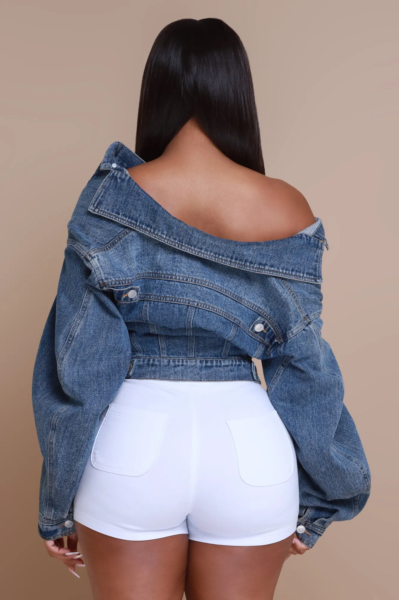 Fingers Crossed Denim Jacket - Medium Wash