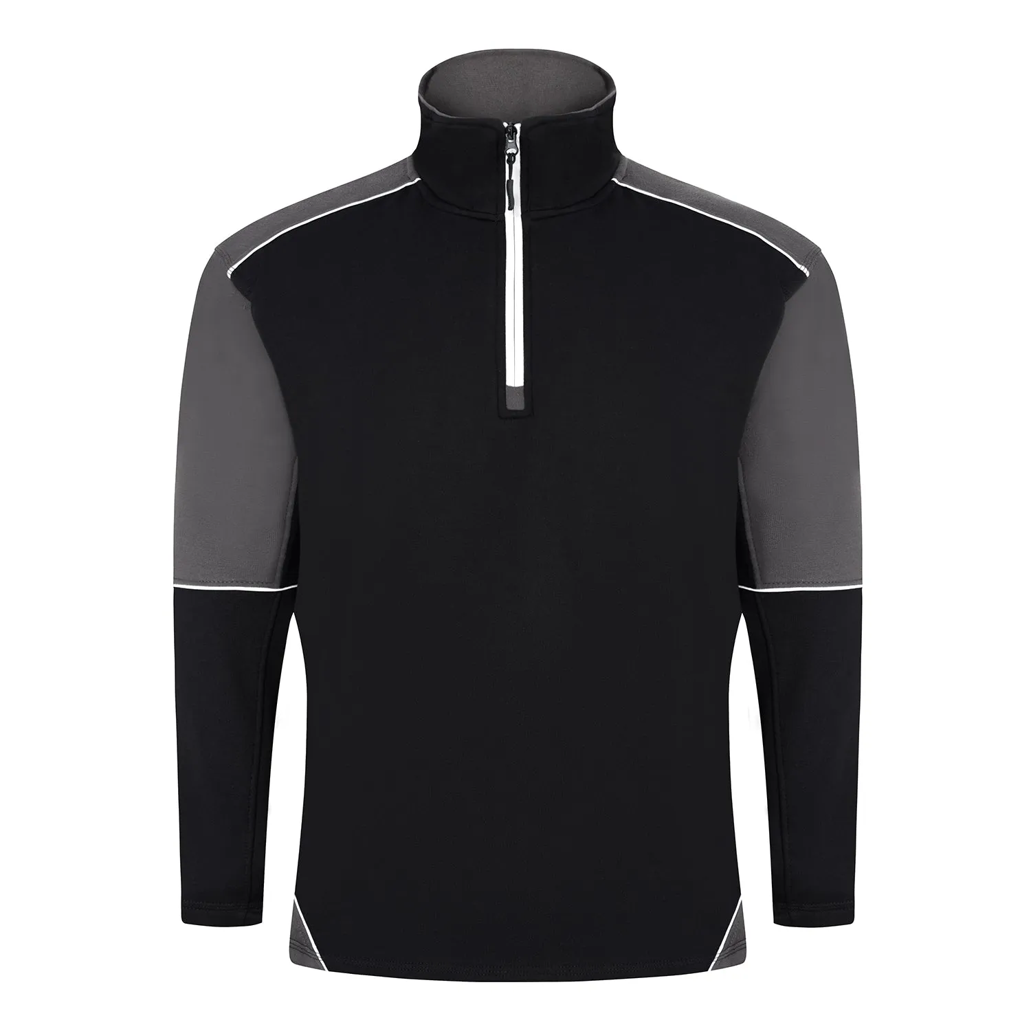 Fireback Quarter Zip Sweatshirt | Black - Graphite