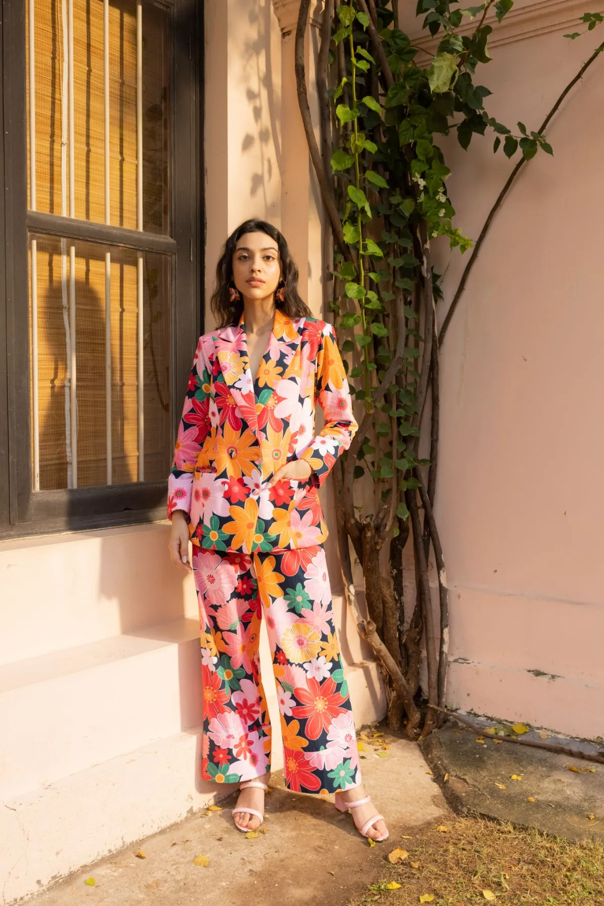 Fluid Pants - Mosaic Pink Print
