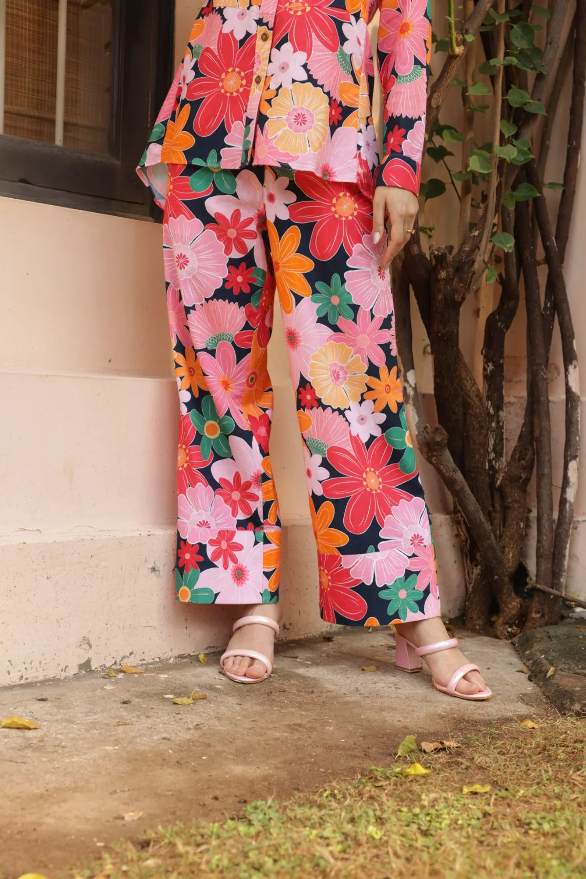 Fluid Pants - Mosaic Pink Print