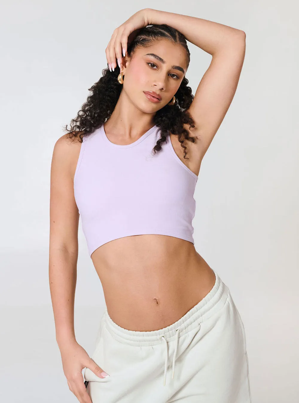 Girls Go-Getter Racer Tank Lavender