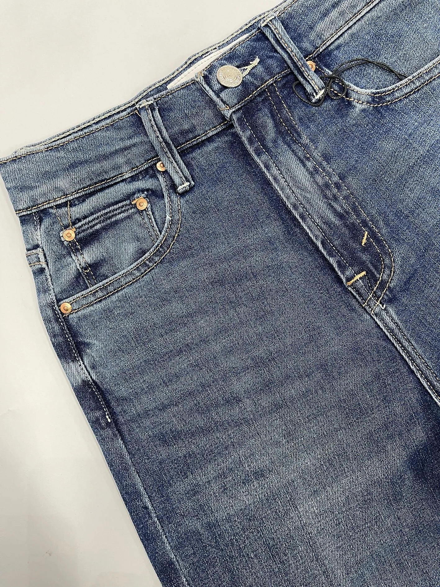 High Waist Women's Versatile Straight Jeans