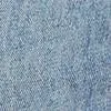 High-Waisted Distressed Relaxed Straight Jeans - Medium Blue Wash