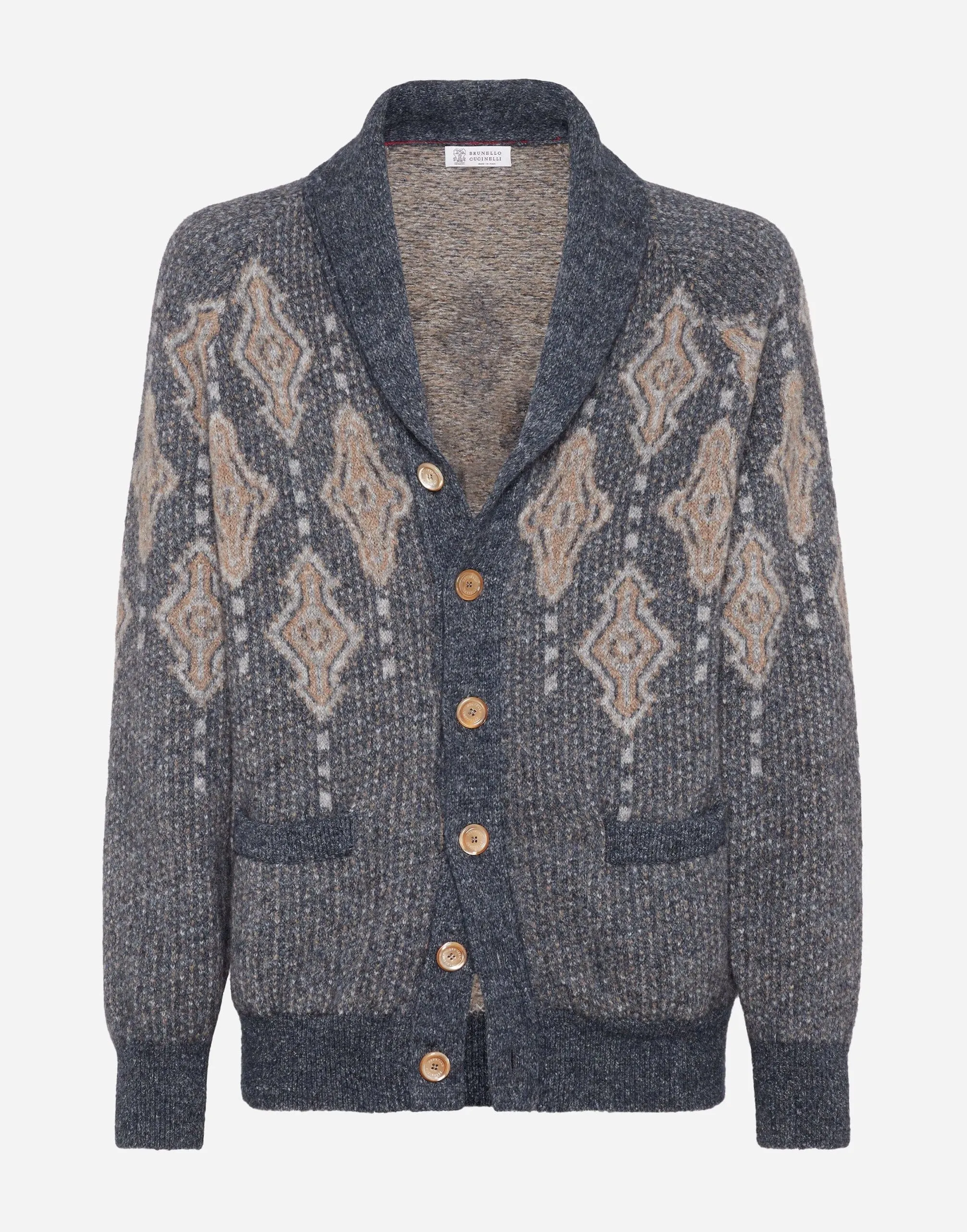 Intarsia-Knit Cardigan
