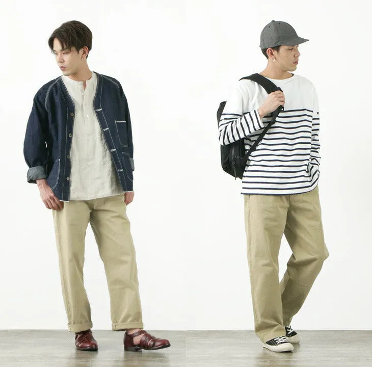 JAPAN BLUE JEANS / RJB8020  12oz selvedge chino 1-tuck wide trousers