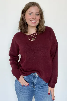 Kyah Front Seam Crewneck Sweater - FINAL SALE