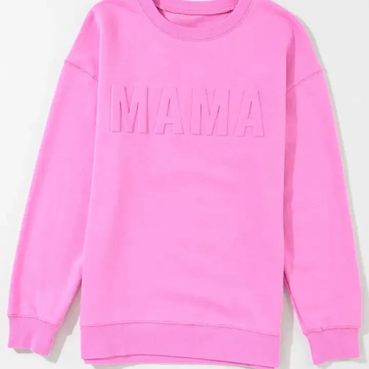 Mama Pink Puff Crewneck