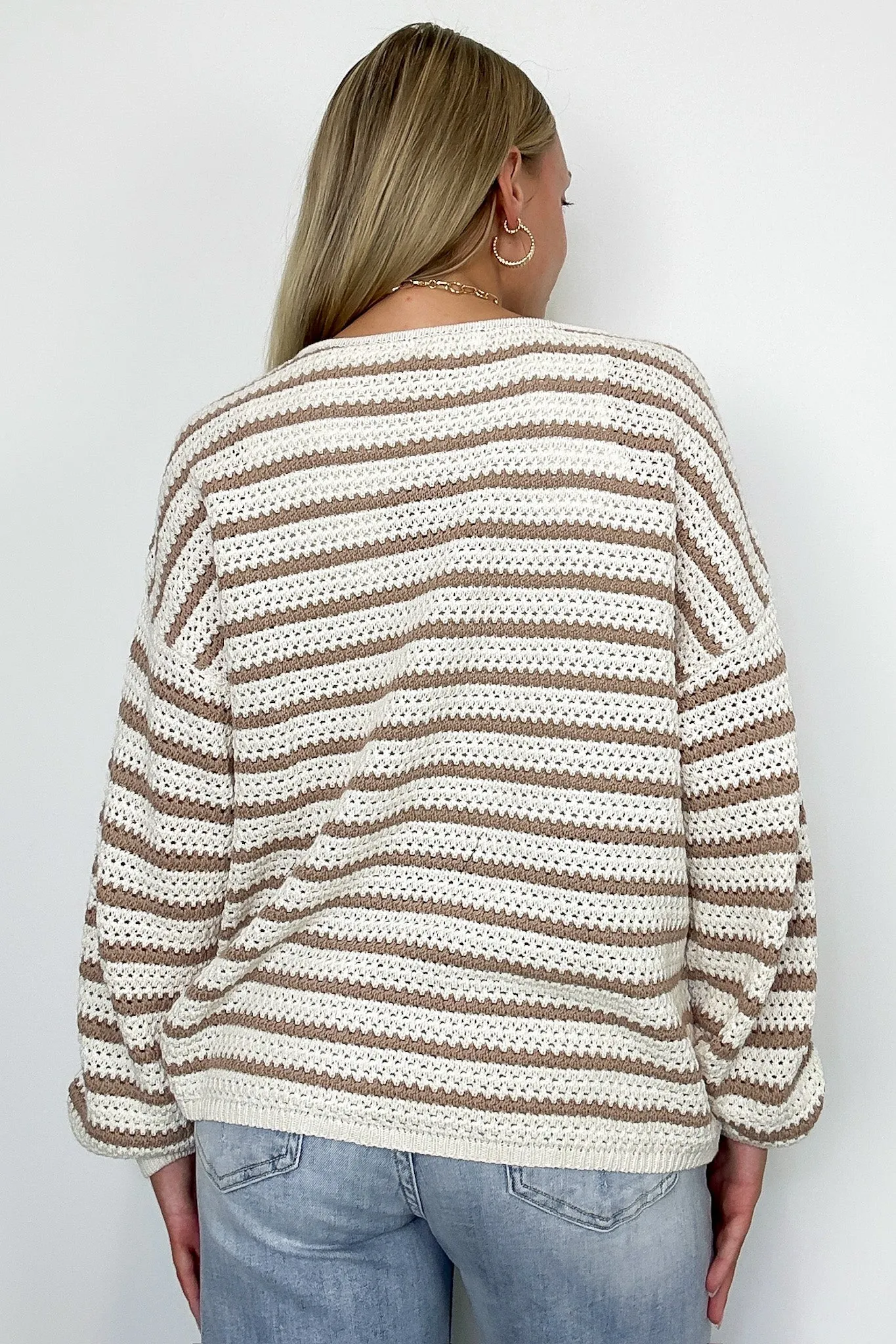 Marianna Striped Knit Relaxed Sweater - FINAL SALE