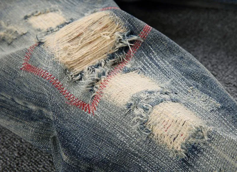 Men's Distressed Casual Jeans
