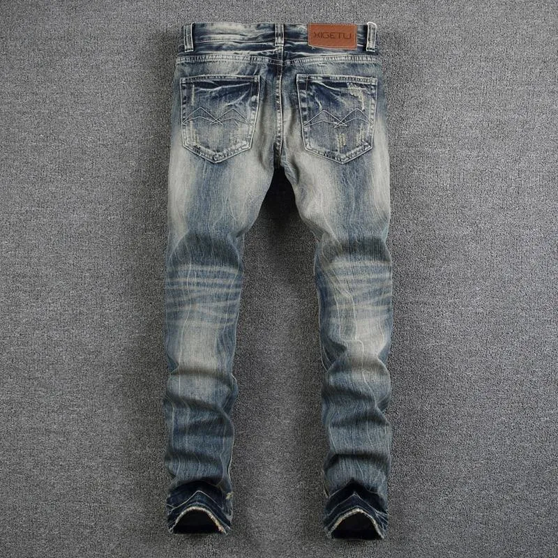 Men's Distressed Casual Jeans