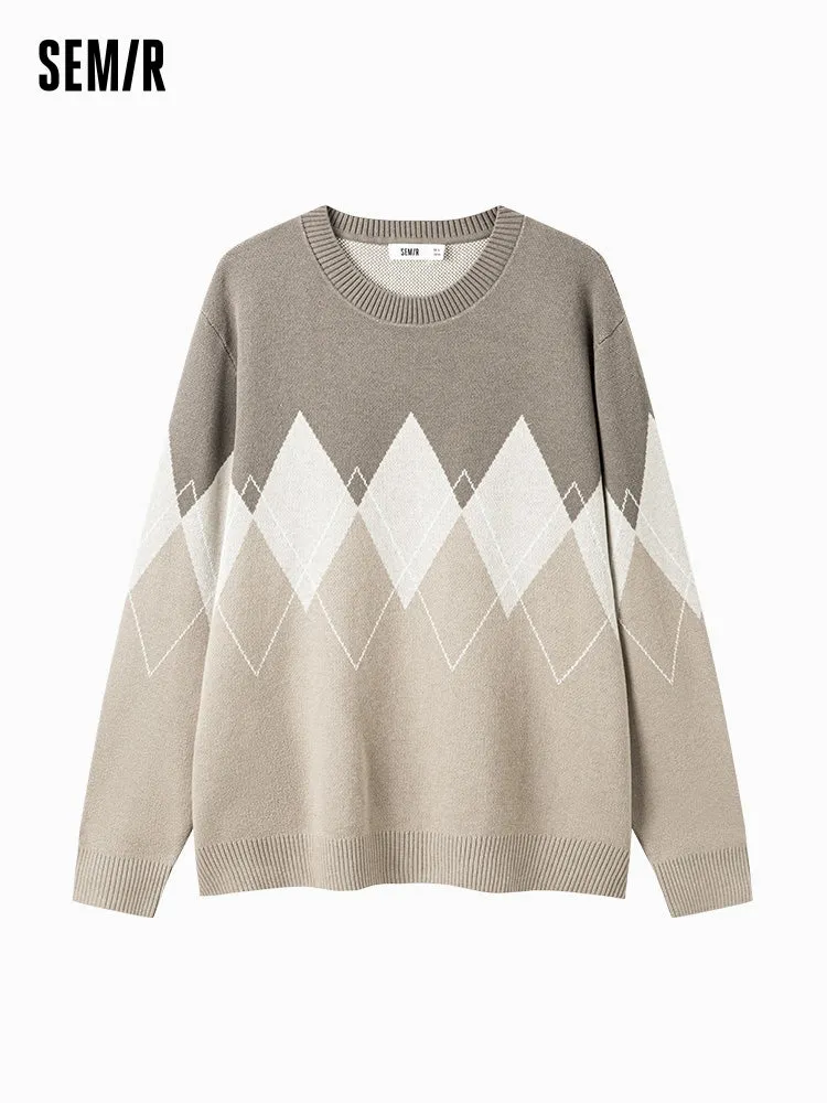 Men's green crew neck sweater