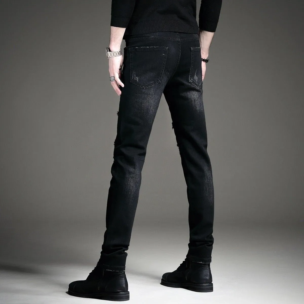 Men's Patchwork Korean Style Jeans