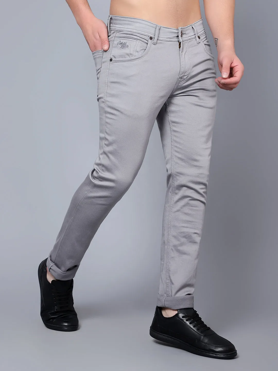 Men's Ultra Narrow fit No Fade Grey  Jeans