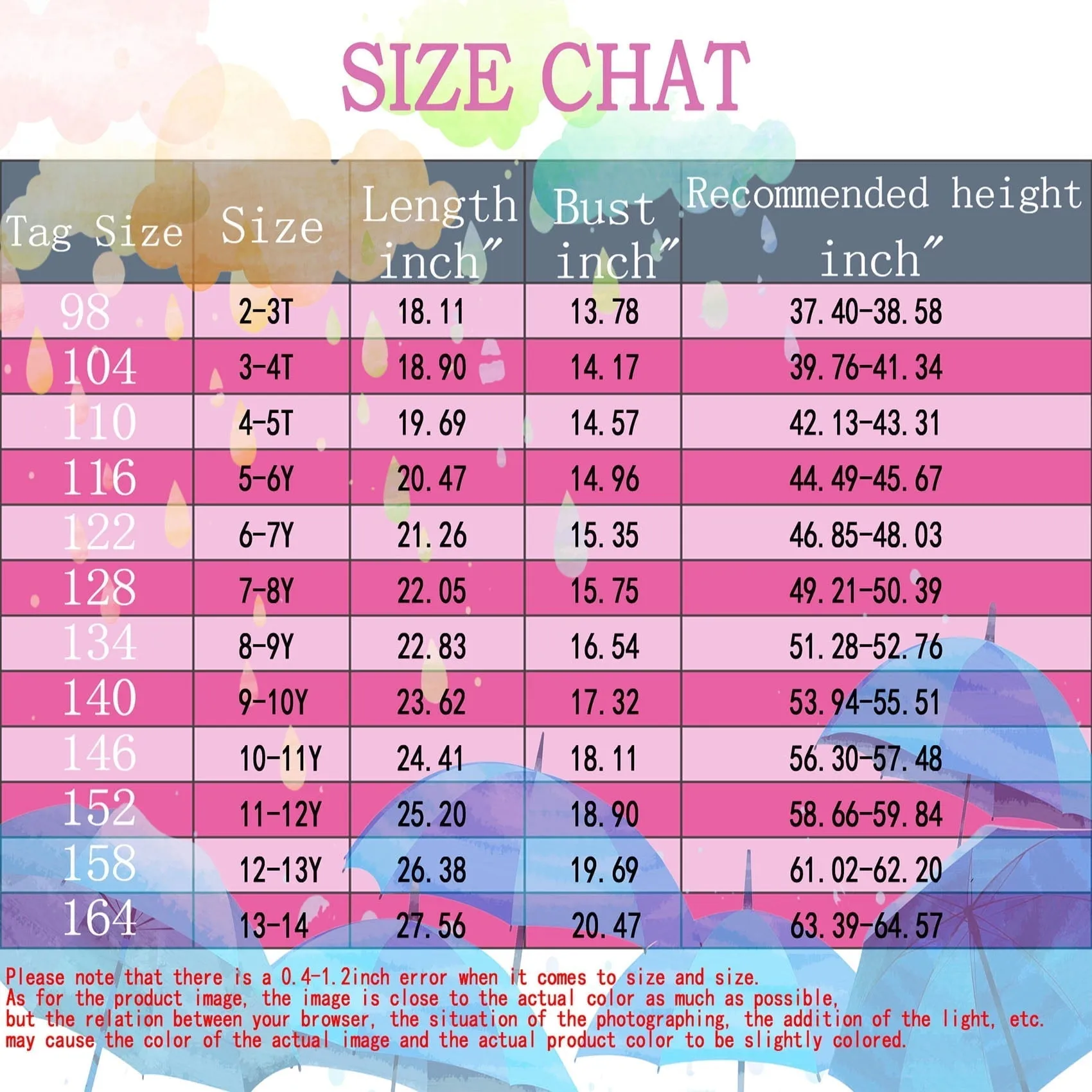 MGEOY Girls Rain Jackets Lightweight Waterproof Hooded Raincoats Windbreakers for Kids，Sizes 4-12